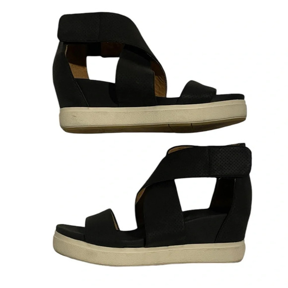 Dr. Scholl's Shoes - Dr Scholl’s Women's Sheena Wedge Black Sandal Size 8.5